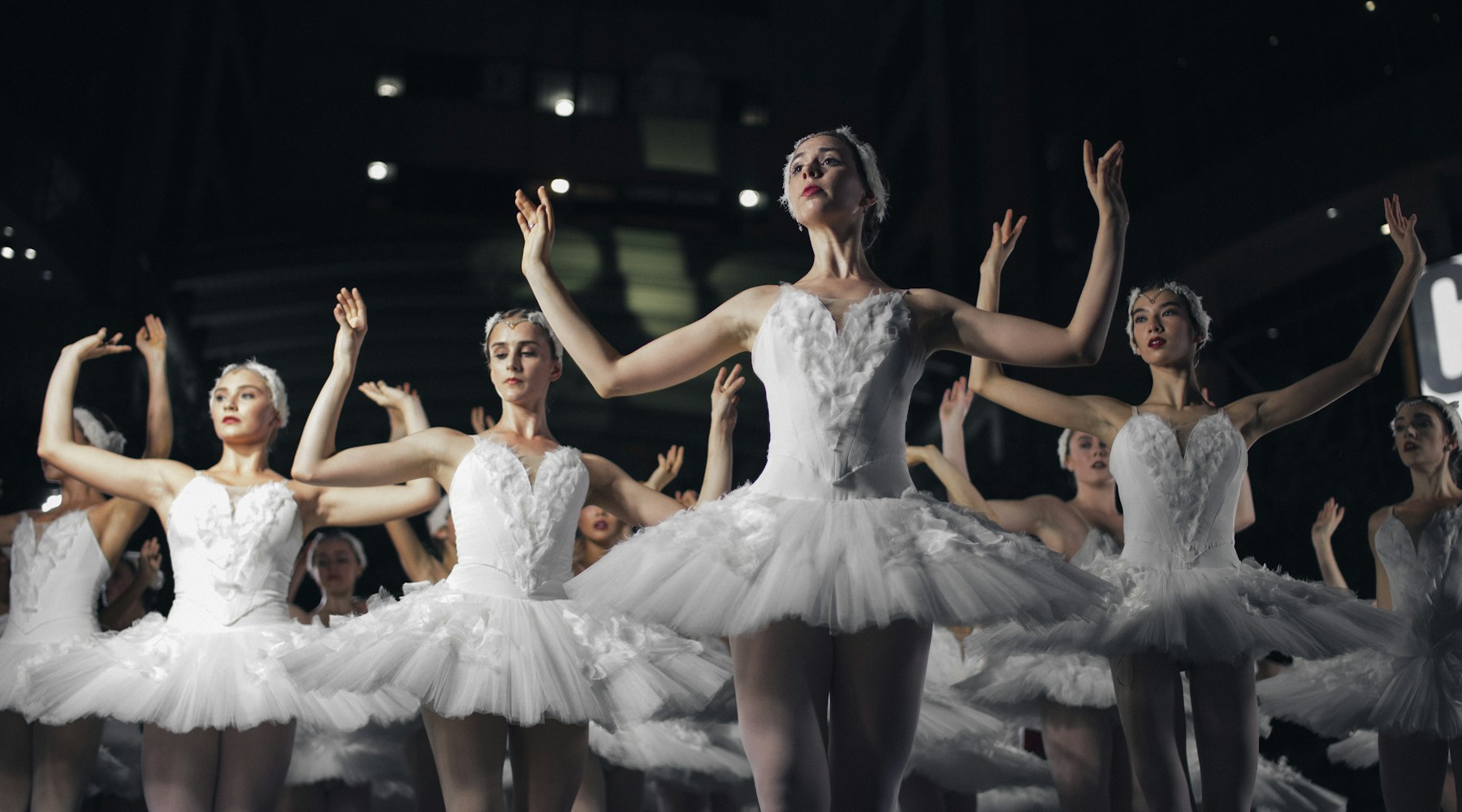 Ballet dancers performing on stage
