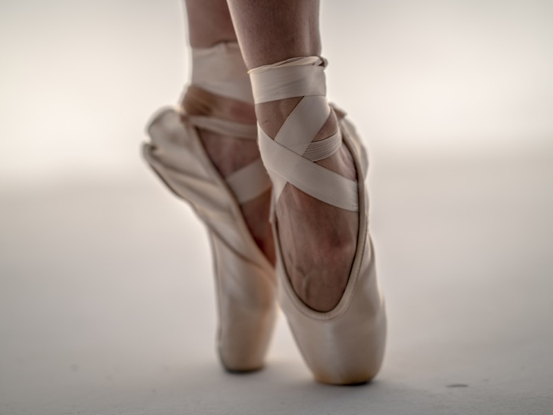 Ballet pointe shoes