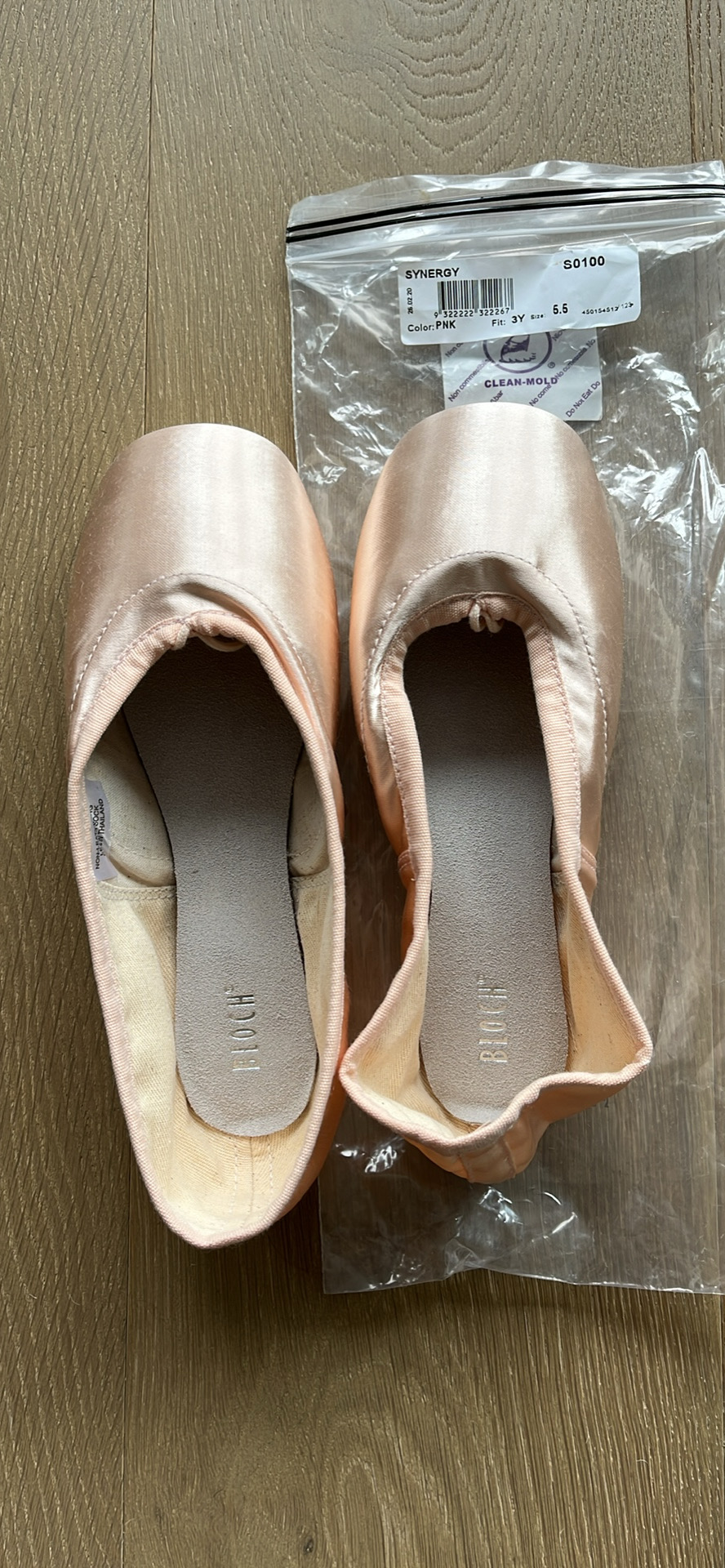 Bloch Synergy Pointe Shoes 5.5 3Y (YYY)